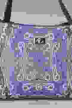 Blue PU Tote Bag image number 6