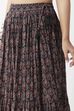 Black Cotton Printed Skirt image number 1