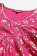 Black Rayon Flared Printed kurta Set image number 1