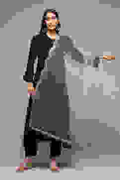 Beige Yarndyed Dupatta image number 2