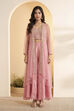 Yellow Solid Viscose Rayon Kalidar Kurta Set with Sharara image number 5