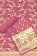Mustard Jacquard Printed Unstitched Suit Set image number 0