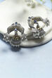 Blue Oxidised Brass Jhumka image number 0