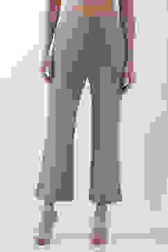 Green Solid Wide Leg Pants image number 4