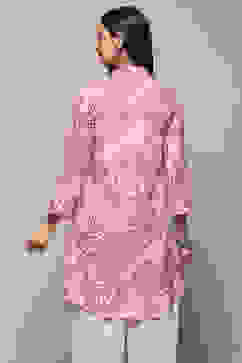 Lilac Rayon Straight Kurta image number 3