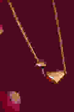 Gold Brass Necklace image number 2