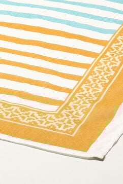 Yellow Cotton Straight Kurta Pants Suit Set image number 3