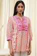 Pink Straight Short Kurta image number 1