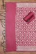 Mustard Cotton Printed Embroidered Unstitched Suit Set image number 3