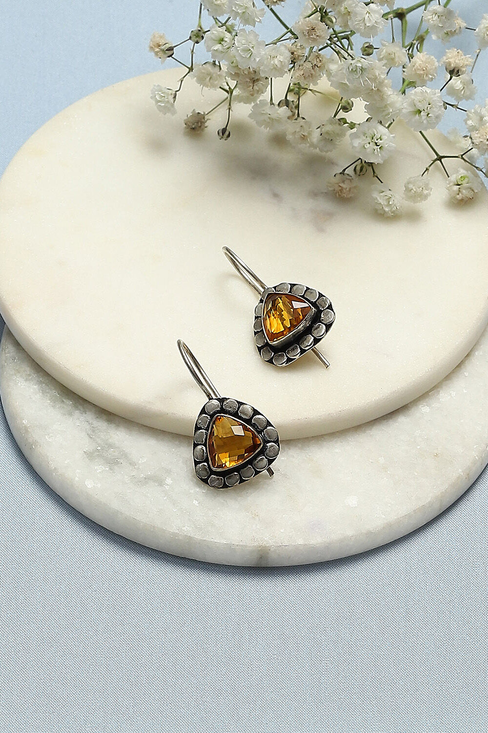 Yellow Brass Earrings image number 0