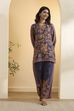 Violet Nylon Viscose Printed Co-ord Set image number 6