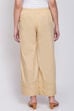 Beige Cotton Palazzo image number 4
