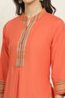 Maroon Cotton Handloom Unstitched Suit Set image number 2