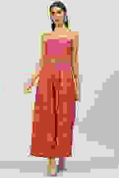 Fuchsia Art Silk 2 Piece Set image number 1