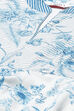 White Blue Cotton Anarkali Kurta Churidar Suit Set image number 1