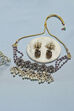 Purple Brass Necklace Set image number 2