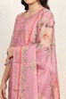 Orange Muslin Unstitched Suit Set image number 2