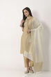 Ivory Art Silk Dupatta image number 3