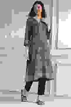 Blue Printed Straight Kurta image number 0