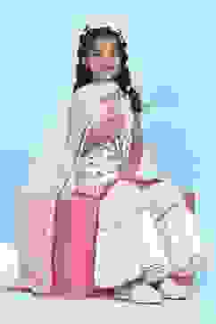 White Cotton Printed Straight Suit Set image number 0