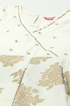 Off White Cotton Short Kurti image number 1