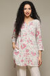 Ecru Rayon Printed Kurti image number 5