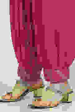 Pink Art Silk Woven Unstitched Suit Set image number 3