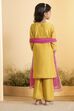 Yellow Embroidered Straight kurta Set image number 4