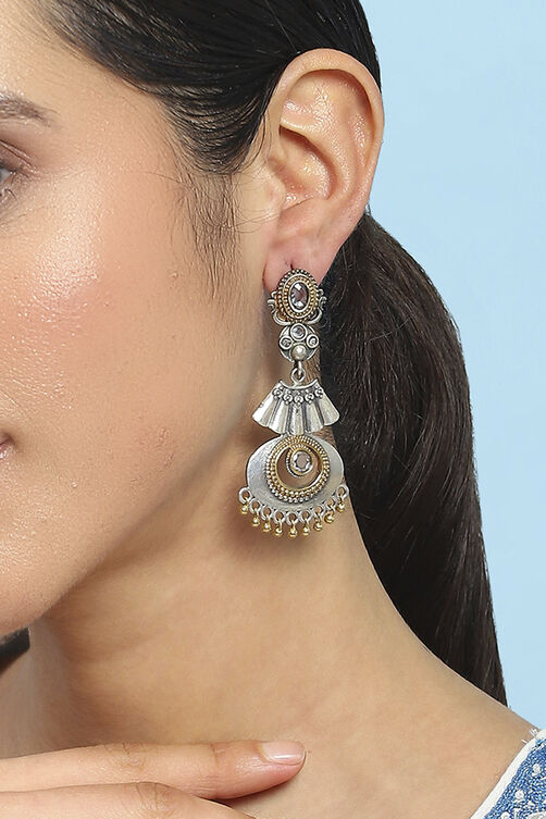 Oxidised Gold Brass Drop & Danglers image number 1