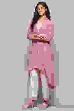 Pink Cotton Printed Kurta Set image number 3