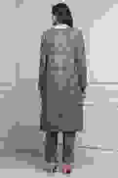 Blue Polyester Straight Printed Kurta Pants Set image number 4