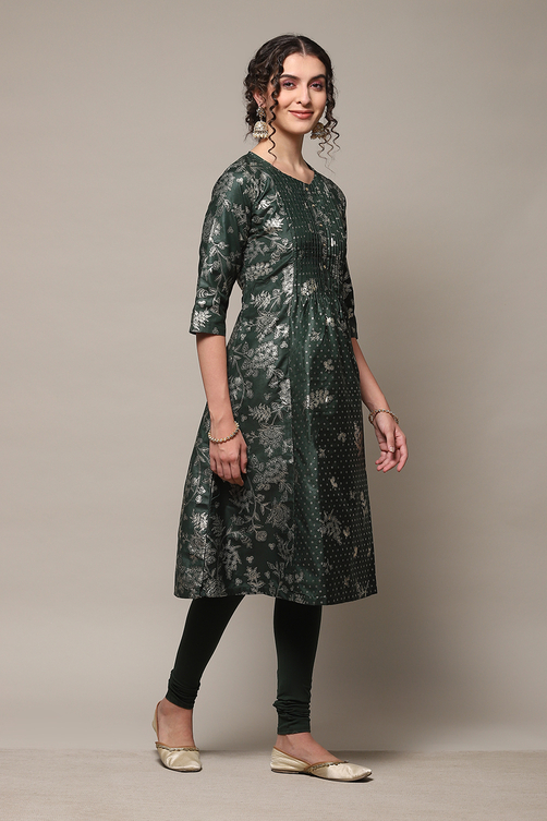 Fuschia Art Silk Flared 2 Piece Set image number 5