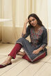 Denim Rayon Straight Kurta image number 0