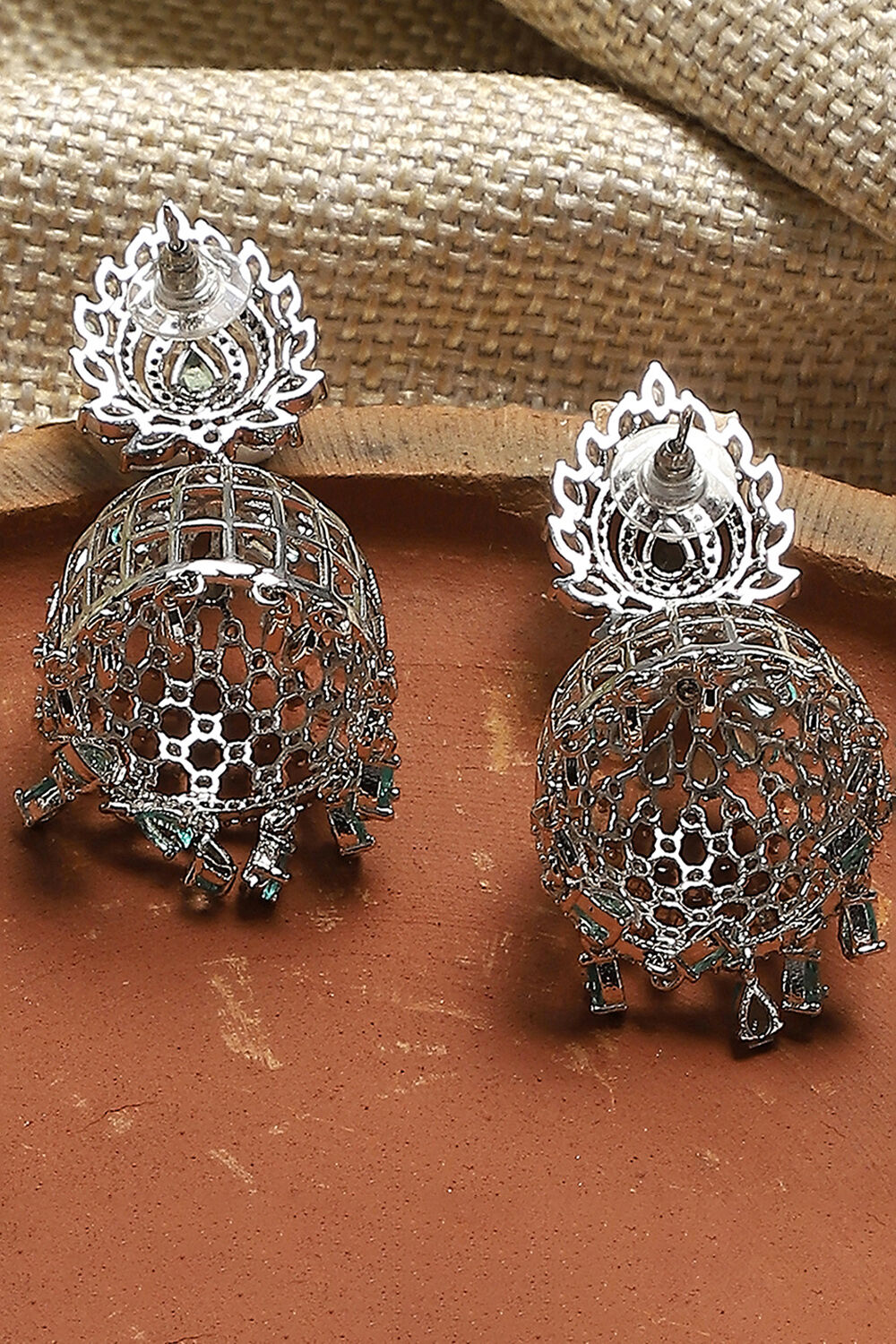 Blue Alloy Jhumka image number 2