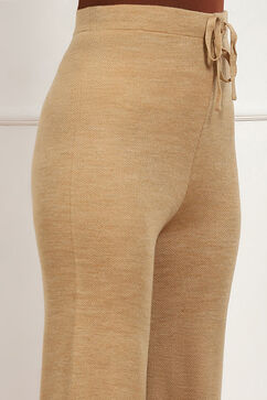 Beige Acrylic Pants image number 1