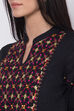 Black Cotton Kurta image number 1