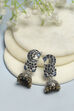 Navy Blue Brass Jhumka image number 0