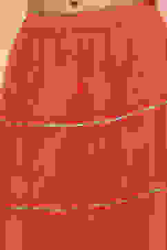 Orange Poly Chanderi Metallic Tiered Flared Lehenga Set image number 2