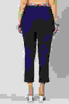 Navy Cotton Blend Palazzo image number 4