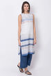 White Cotton Straight Printed Kurta image number 3