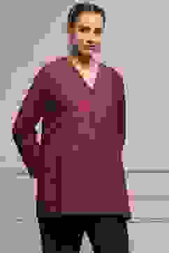 Maroon Black Polyester Straight Printed Kurta image number 4