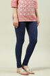 Camel Cotton Blend Solid Churidar image number 3