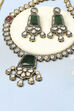Green Pink Raanihaar Festive Set image number 4