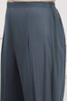 Off White Cotton Blend Schiffli Unstitched Suit Set image number 3