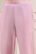 Pink Cotton Printed Unstitched Suit Set image number 3