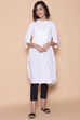 White Cotton Yarndyed Kurta image number 2