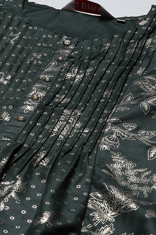 Fuschia Art Silk Flared 2 Piece Set image number 1