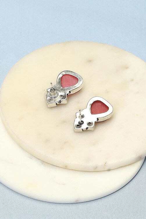Light Pink Brass Earrings image number 2