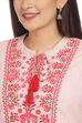 Red Cotton Short Kurta & Pants Set Kurta Dhoti Pants Suit Set image number 1