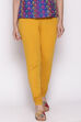 Yellow Cotton Lycra Churidar image number 0